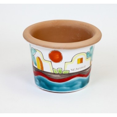 Vaso Portapianta Dammusi VSPT819DA Ceramiche De Simone Vaso Portapianta Dammusi VSPT819DA Ceramiche De Simone
